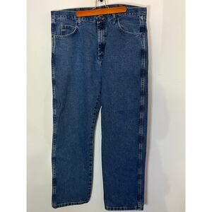 Wrangler Jeans Men's 38x32 Blue Rugged Wear